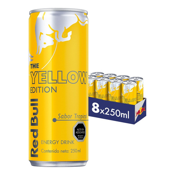 Red Bull Bebida Energética Pack 8 Latas Tropical 250ml