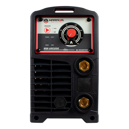 Soldadora Inversora Maraga Arc200 200 Ampers Color Rojo/Negro Frecuencia 50 Hz/60 Hz