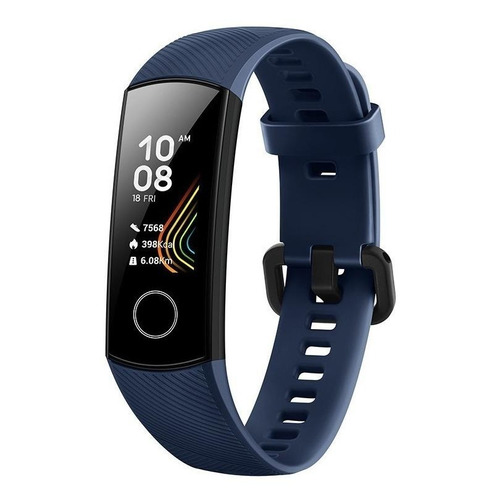 Smartwatch Honor Band 5 0.95" caja negra, malla  midnight navy de  silicona CRS-B19S