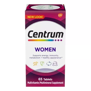 Centrum Multivitamínico Suplemento Para Mujer 65 Tabletas