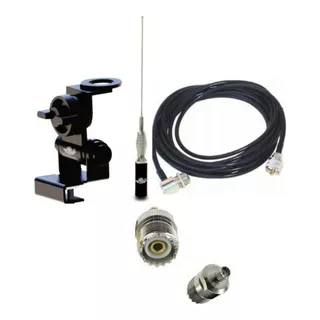 Kit Antena Movel 5/8  Vhf Cabo 5m S Porta Mala Ars Mv35eam 