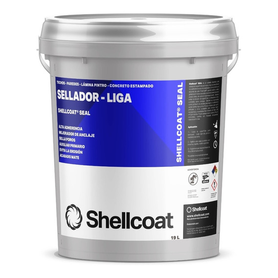 Sellador Para Concreto, Losas, Piso -  Liga Shellcoat 180 M²