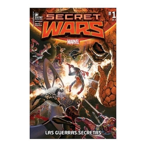 Secret Wars  las Guerras Secretas  Vol 1, de Marvel. Editorial OVNI Press, tapa blanda en español
