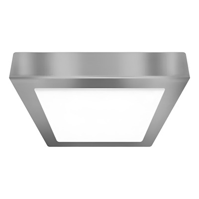 Panel Led De Plafon Aplique Macroled 24w Cuadrado 220v Acero