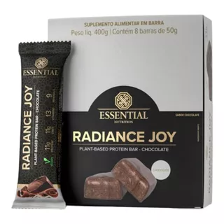 Suplemento Em Barra Essential Nutrition Radiance Joy Em Caixa De 400g/8 Barras De 50g