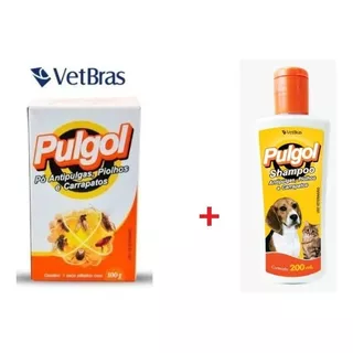 Pulgol Shampoo 200ml + Pulgol Pó 100g - Vetbras