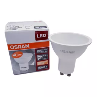 Osram Pack X 10 Lampara Dicroica Led Gu10 10w Luz Calida Color De La Luz Blanco Cálido