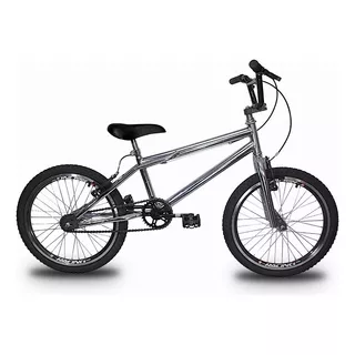 Bicicleta Aro 20 Cromada Freios V-brake Modelo Bike Cor Preto