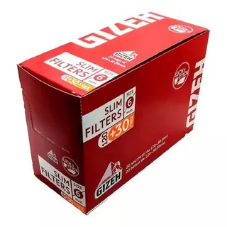 Filtros Gizeh Slim 6mm / Extra Slim 6,3mm Caja X20 Unidades