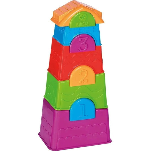 Apilable Torre De Colores Maluca Ta-te-ti Calesita 730