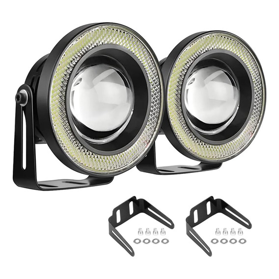 Antiniebla Led Ojo De Angel Faroos Par De Auxiliares Led 3.5