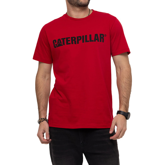 Remera Caterpillar Logo Tee Haute Red Para Hombre