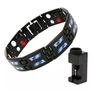 Pulsera Para Brazalete Hombre Caballeros Terapia Imanes 