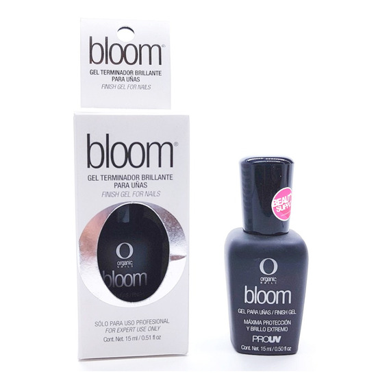 Gel Bloom Terminador Brillo Organic Nails 15ml Luce Radiante