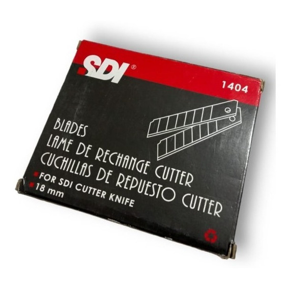 Caja X 100 Cuchillas Para Cutter Sdi 18 Mm 1404