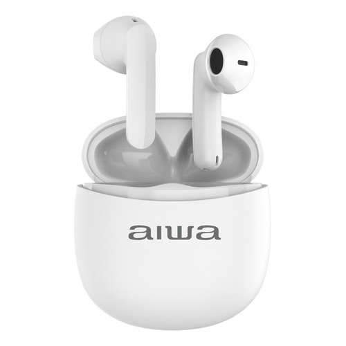 Audífonos Aiwa In-ear Bluetooth 5.0 AW-TWSD5W Color Blanco