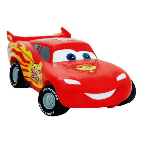 Carrito de vinilo Disney Cars Mcqueen de 15 cm