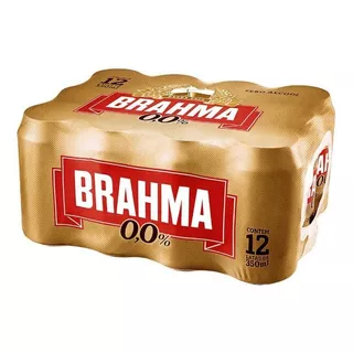 Pack Cerveja Chopp Zero 350ml 12 Unidades Brahma