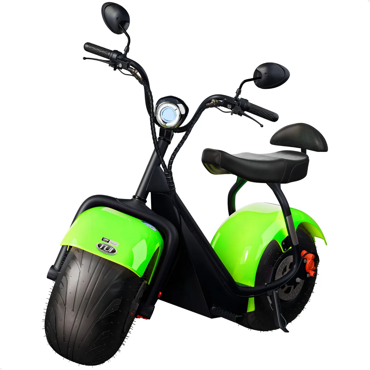 Scooter Elétrica 1000w Tui 2 Lugares Autonomia 60km Sem Cnh Cor Verde-limão