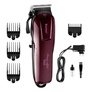 Máquina Cortador De Cabelo Profissional Kemei Km-2600 Cor Marrom 110v/220v