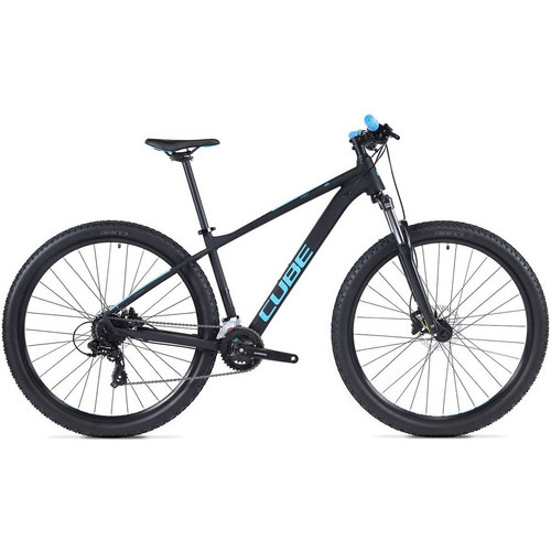 Bicicleta Mountain Bike Rodado 29 - Cube Aim 2022-23 Color Black/Blue Tamaño del cuadro L