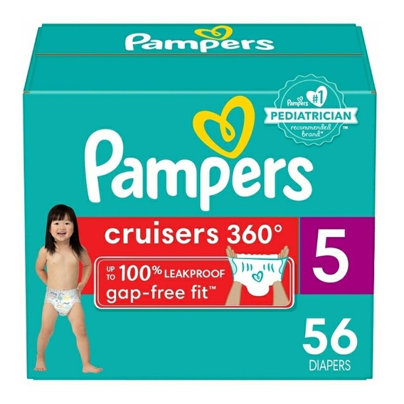 Pañal Pampers Cruisers  Et 5 X 56 - Unidad A $3009