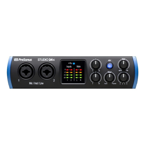 Presonus Studio 24c Placa Audio Interface Midi Usb Daw 2x2 Canales
