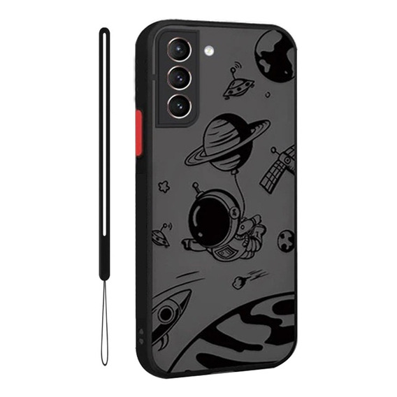 Rudo uso translúcido silicona funda para samsung + Correas