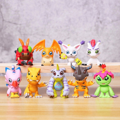 Figura En Miniatura Digimon Digmon Colección Digimons Greymon 9un