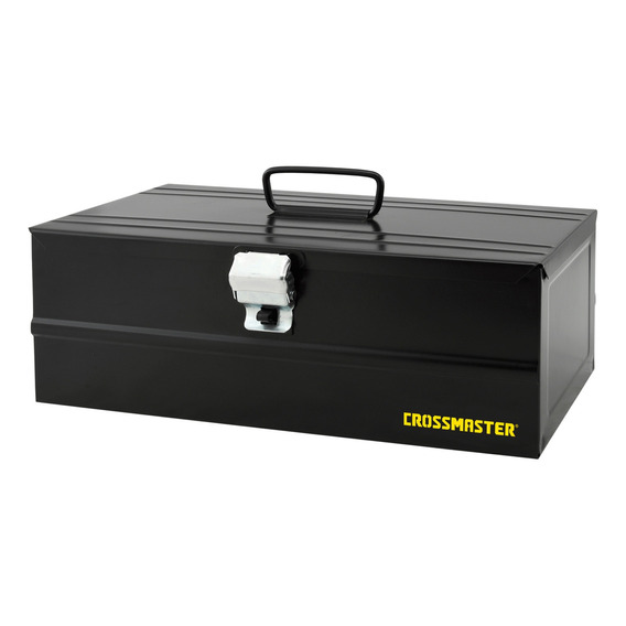 Caja De Herramientas Matalica 35cm Crossmaster 9931024 Color Negro