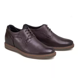 Zapato Casual Portland Café Max Denegri +7cms De Altura