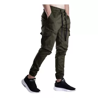 Pantalon Jogger Drill Tipo Cargo