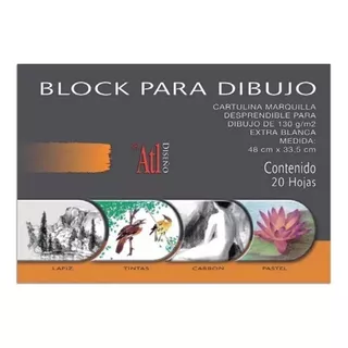 Block Dibujo Atl Sketchbook Cartulina Marquilla 130g 48x33cm