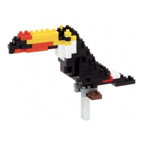 Tucan - Microbloques De Construcción Nanoblock Cantidad De Piezas 80