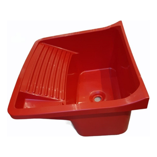 Pileta Plastica Ferrum Traful Lp024 Lavadero 24 L Roja Color Rojo