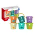 Set 6 Mini Baldes Juguetes Agua Baño Playa Para Bebé Huanger Color Multicolor