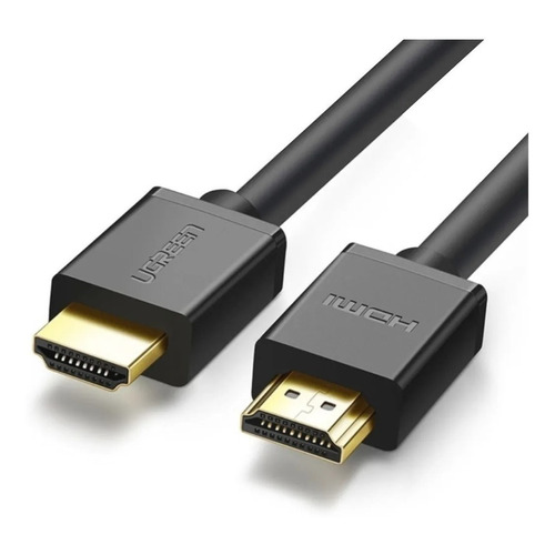 Cable HDMI Ugreen Male 2.0 con resolución de hasta 4 k/60 Hz, 2 m, negro