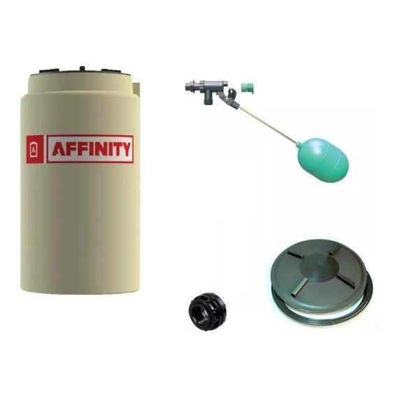 Combo Tanque De Agua Affinity Slim Tricapa 300 L + Flotante