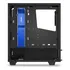 Gabinete para jugadores Nzxt S340, vidrio templado negro-azul, color negro/azul