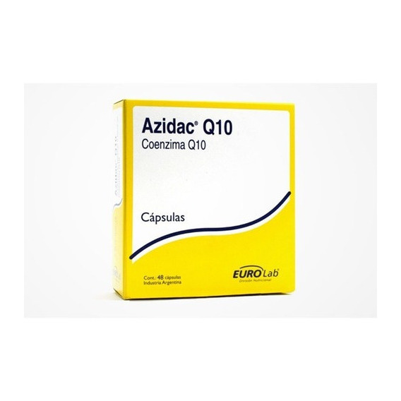 Suplemento en cápsula Eurolab  Azidac Q10 coenzima q10 en caja 48 un
