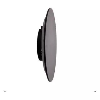 Aplique Circular Led 18w Negro Ip65 Luz Indirecta Tritono