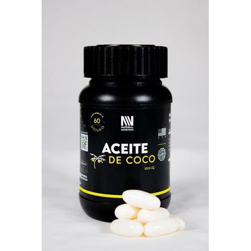 Aceite De Coco Natural Nutrition Suplemento Dietetico 60caps Sabor Neutro