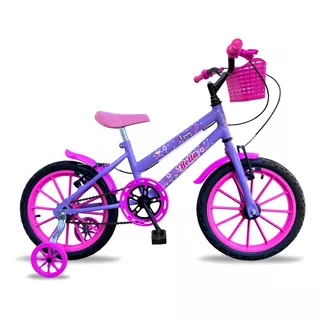 Bicicleta Infantil Aro 16 Feminina Bella Freio V-brake Rodas