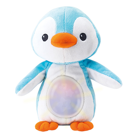 Peluche Pingüino Afelpado C/luz Y Canciones Cuna Bebé Winfun