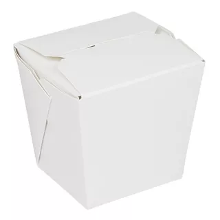 Cajas De Papel Para Comida China 8 Oz - Paquete Con 100 Color Blanco