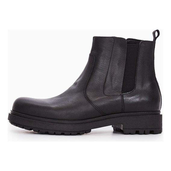 Bota De Cuero Negra Hunt Hombre Boating