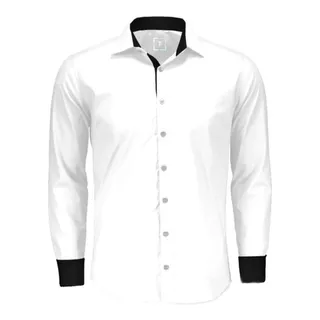 Kit 5 Camisas Social Masculina - Manga Longa - Plus Size 