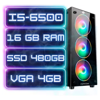 Cpu Gamer I5 6500+16gb Ddr4+ssd 480+gforce 4gb