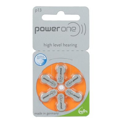 Pila Power One P13 Botón - Pack De 6 Unidades