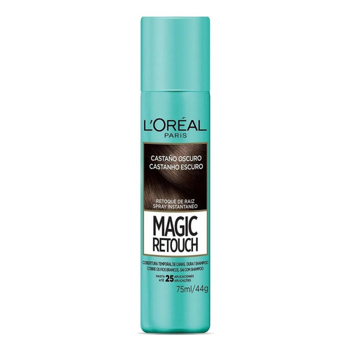 Kit Tintura L'Oréal Paris  Magic retouch tono castaño oscuro para cabello